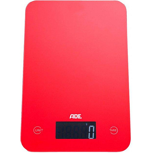 Весы кухонные цифровые ADE Slim красные KE 863