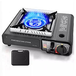 Плита газова настільна ANNEK портативна туристична однокомфорочна в кейсі ч
