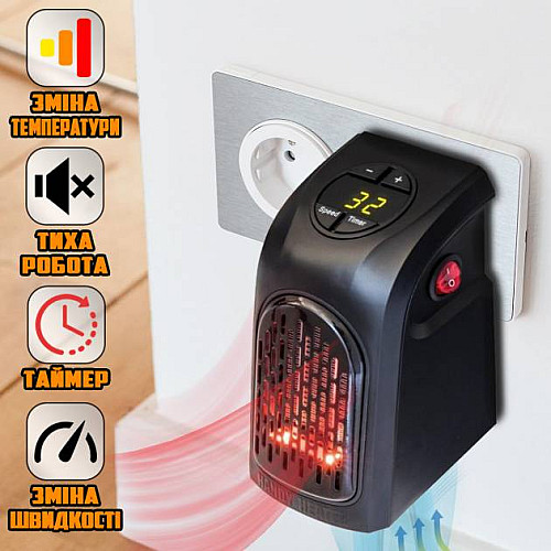 Тепловентилятор в розетку handyheater ultra 400 Вт AN 74113