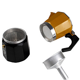 Кавоварка Bo-Camp Hudson на 6 чашок Жовта/Чорна (2200522)