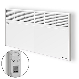 Електричний конвектор обігрівач з механічним регулятором Eraflyme F1500RW 1500 Вт Білий