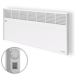 Електричний конвектор обігрівач Eraflyme 2500RW з механічним регулятором 2500 Вт з голчастим теном