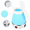 Дорожній чайник силіконовий складаний дисковий 0,6л 600вт 220в Travel Folding Electric Kettle YS-2008