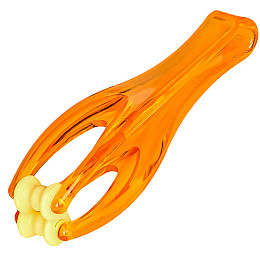 Турмаліновий масажер для пальців рук Lesko Roller Massager 145 мм Оранжевий (10748-58212)
