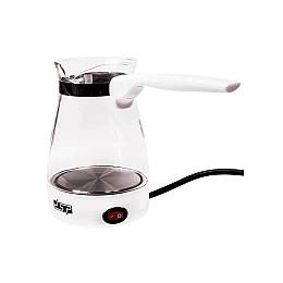 Турка электрическая стекло DSP KA-3037 0,5 L Белая