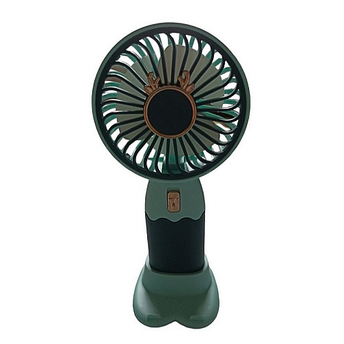 Вентилятор ручной аккумуляторный Mini Fan ZB088C USB Сине-бирюзовый