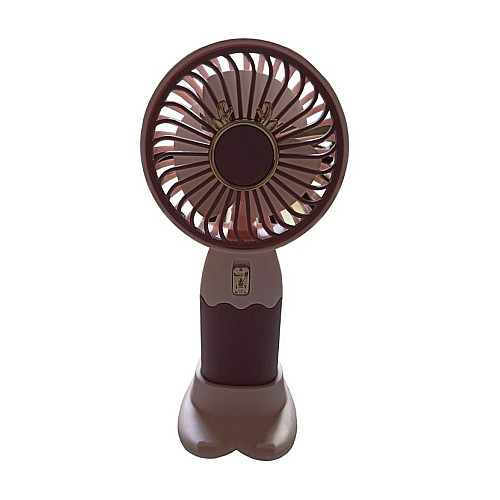 Вентилятор ручной аккумуляторный Mini Fan ZB088C USB Бордово-розовый