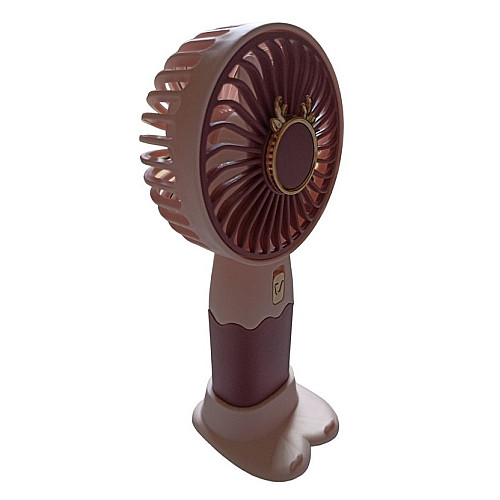 Вентилятор ручной аккумуляторный Mini Fan ZB088C USB Бордово-розовый