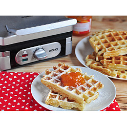 Вафельниця DOMO DO9047W 1400 Вт Сріблястий