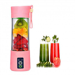 Мини блендер USB Juice Cup HM-03 6 ножей Розовый