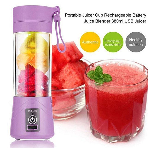 Мини блендер USB Juice Cup HM-03 6 ножів Фіолетовий