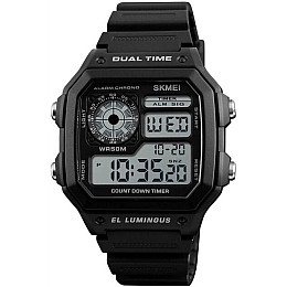 Часы наручные мужские Skmei 1299 Black 1299BK (12339-hbr)