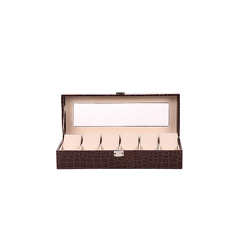Шкатулка для зберігання годинників Craft 6PU.CROC.BR Коричневий