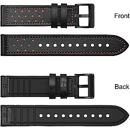 Ремешок кожаный универсальный BeWatch dot 22 мм Black (1240101WW)