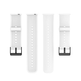 Ремешок силиконовый для часов универсальный BeWatch HW 22 мм Белый