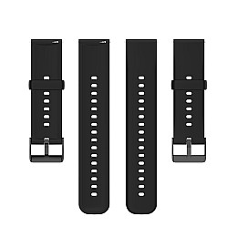 Ремешок силиконовый для часов универсальный BeWatch HW 22 мм Черный