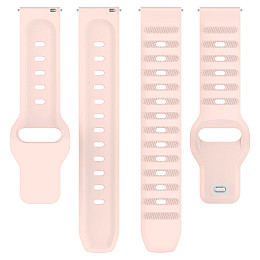 Ремешок силиконовый для часов универсальный BeWatch LX 20 мм Пудровый