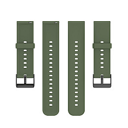 Ремешок силиконовый для часов универсальный BeWatch HW 22 мм Хаки (102HW10)