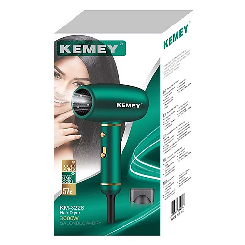 Дорожный фен Kemei Km-8228 с ионизацией