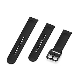 Ремешок силиконовый для часов универсальный BeWatch S 20 мм Черный (1012301S)