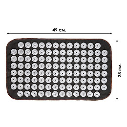 Коврик масажний Аплікатор Кузнєцова Універсал Eko-Max Оливковий /10-1081/