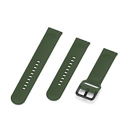 Ремешок силиконовый для часов универсальный BeWatch L 20 мм Хаки (1012367)