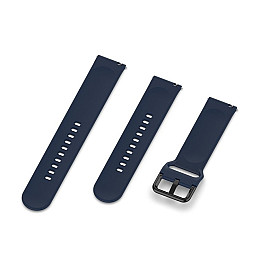 Ремешок силиконовый для часов универсальный BeWatch L 20 мм Темно-синий (1012389B)