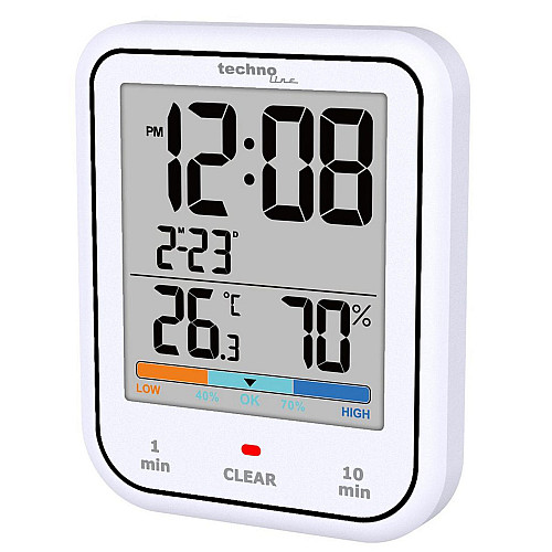 Термогігрометр Technoline WT380 113х91х25 мм Білий (WT380)