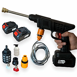 Автомийка високого тиску з кейсом Cleaning Gun 68V 2 акумулятора (2193487655)