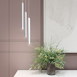 Светильник MSK Electric Elegant подвесной на круглой основе NL 4045-3R WH