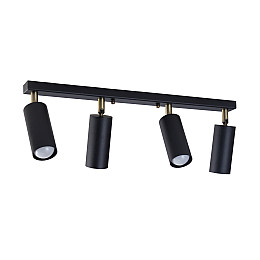Светильник стельовий MSK Electric Tube спот з поворотним механізмом NL 1105-4 BK