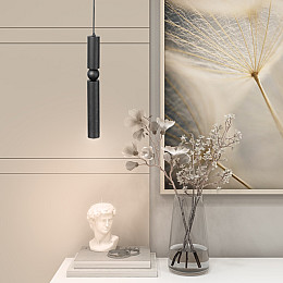 Светильник підвісний MSK Electric Antique NL 40500 BK+BK