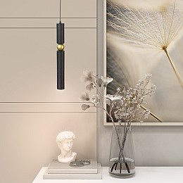 Светильник підвісний MSK Electric Antique NL 40500 BK+BN