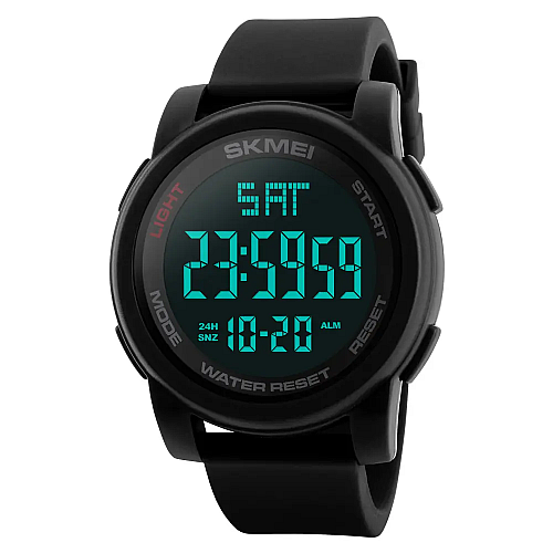 Годинники наручні Skmei 1257 Black 1257BK (15926-hbr)