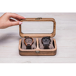 Підставка органайзер для годинників ecoWalnut 7х18х9.5 см