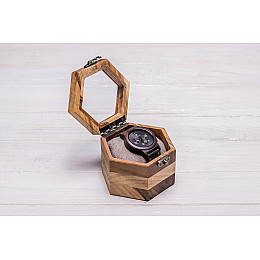 Коробочка для зберігання наручних годинників ecoWalnut 7.8х10.9х9.4 см