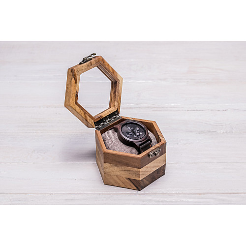 Коробочка для хранения наручных часов ecoWalnut 7.8х10.9х9.4 см