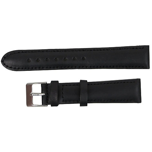Ремешок для часов Mykhail Ikhtyar из кожи 18 мм Черный (S608-18S Black)