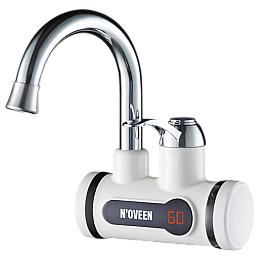 Кран з підігрівом води настінний Noveen IWH350 16,7х23х19 см Сріблясто-білий
