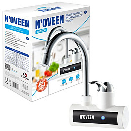 Кран з підігрівом води настінний Noveen IWH150 230х190х167 мм Сріблясто-білий