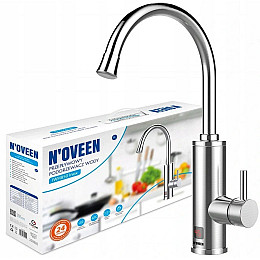 Проточный водонагреватель на столешницу Noveen IWH850 INOX 370х225 мм Серебристый