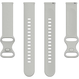 Ремешок силиконовый для часов BeWatch 20 мм S Светло-серый (101N3S05)