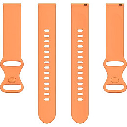 Ремешок силиконовый для часов BeWatch универсальный 22 мм Оранжевый (102N3L03)