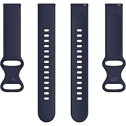 Ремешок силиконовый для часов BeWatch 22 мм Темно-синий (102N3L06)