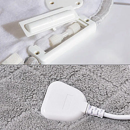 Електропростирадло Lesko J-001 180x80 см Сірий