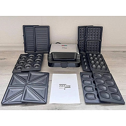 Мультимейкер вафельниця-гриль Zepline ZP-808 2200 Вт 8в1 зі змінними пластинами (2104618375)