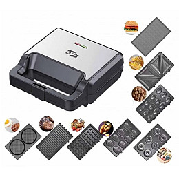 Мультимейкер вафельниця-гриль Zepline ZP-808 2200 Вт 8в1 зі змінними пластинами (2104618375)