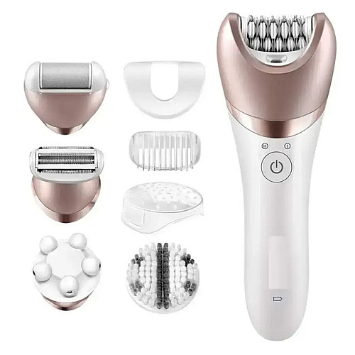 Епіллятор акумуляторний Gemei GM-7003 5в1 Білий 2104618442