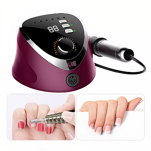Фрезер для манікюру з педаллю SML Nail Sander M12 Рожевий (SML-M12PNK)
