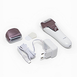 Эпилятор беспроводной аккумуляторный женский Sonifer 2in1 SF-9521 с 2 насадками Белый